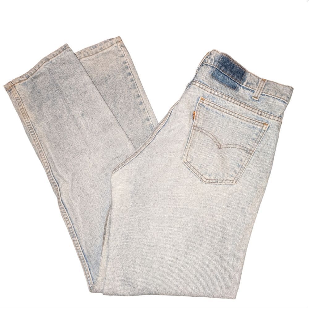 Levi's vintage 505 orange tab light wash jeans size W 36 32L